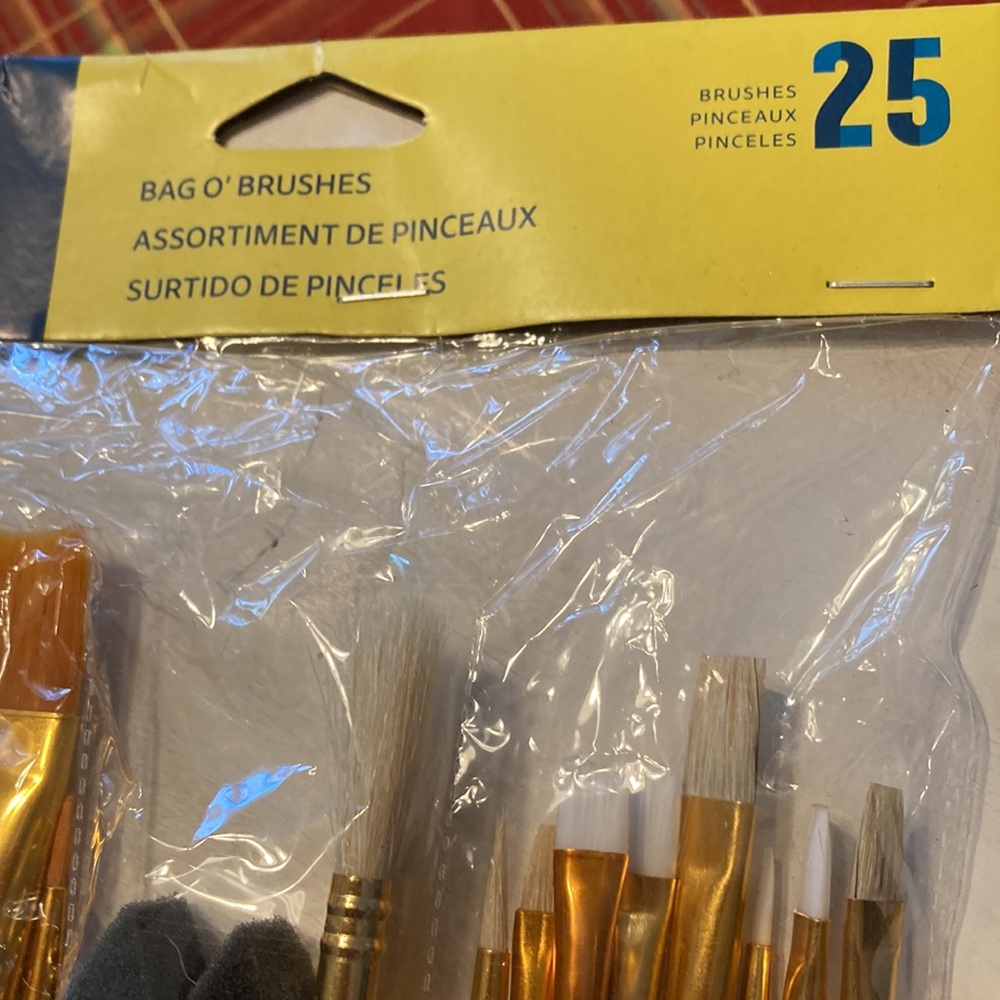 Art Alternatives Bag O’ Brushes 25 Brushes Special Effects Makeup New Paint - Picture 4 of 8